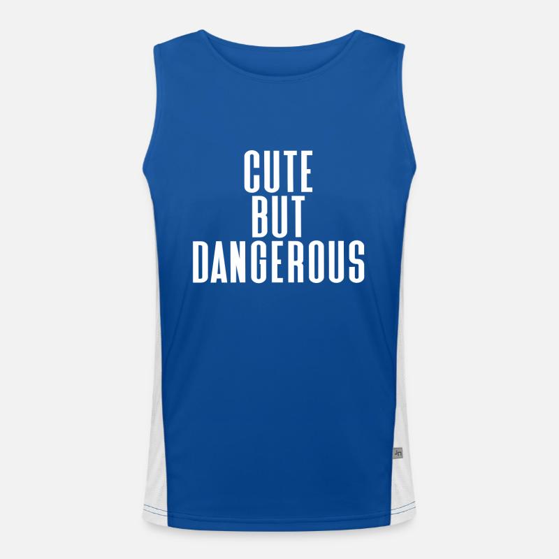 cute Men's Functional Contrast Tank Top 