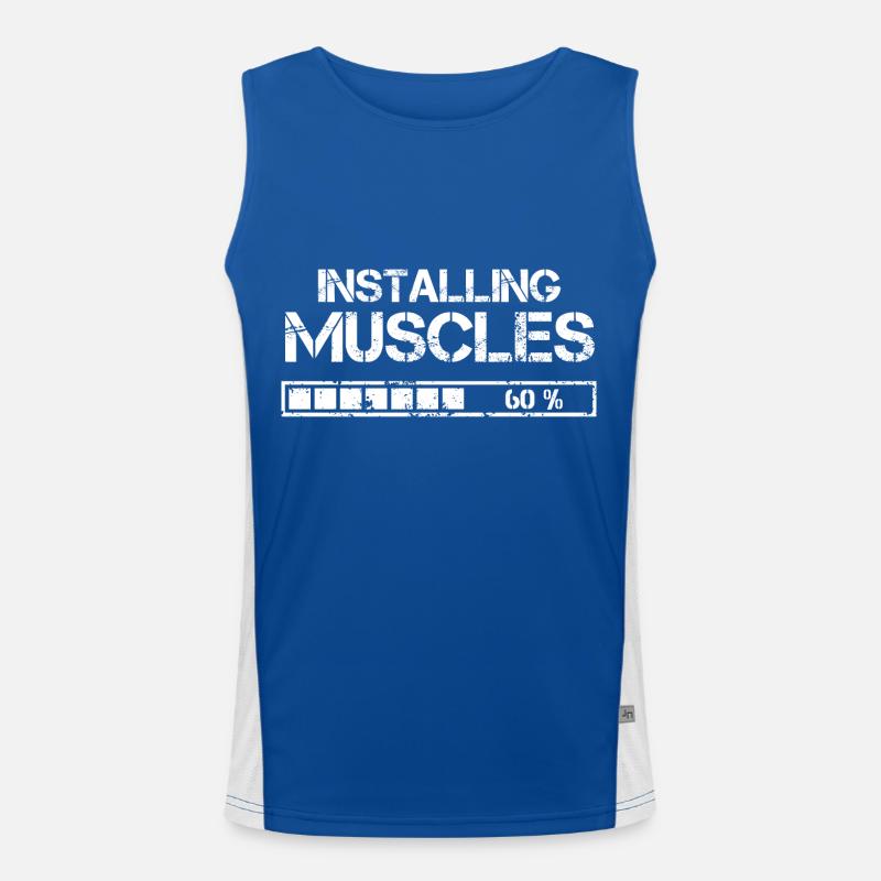 Installing Muscles Funktionelles Kontrast-Tank Top für Männer 