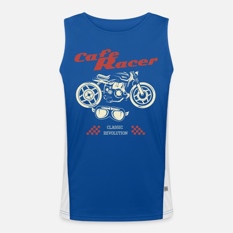 Cafe Racer Motorcycle Classic Style Men's Functional Contrast Tank Top 