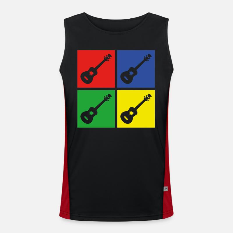 Ukulele Débardeur respirant contrasté Homme 