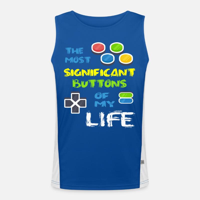 Video Game VideoGame Play Hobby Gift Men's Functional Contrast Tank Top 