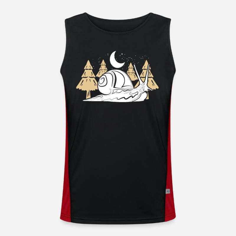 Snail shell Men's Functional Contrast Tank Top 