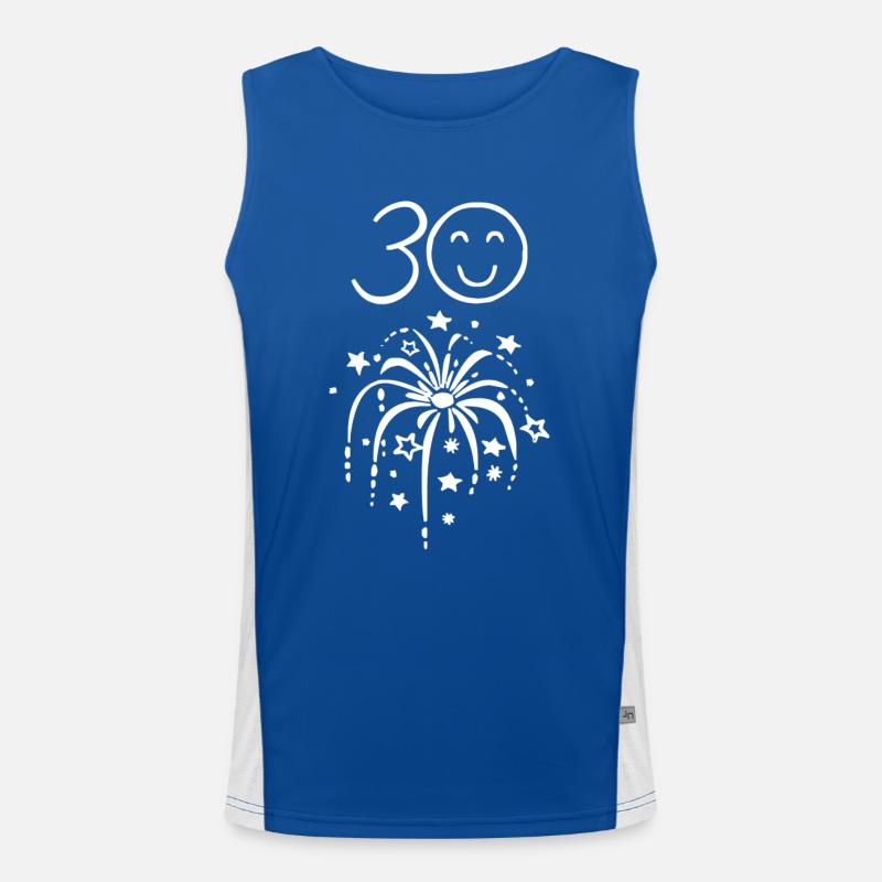 30. Geburtstag Funktionelles Kontrast-Tank Top für Männer 