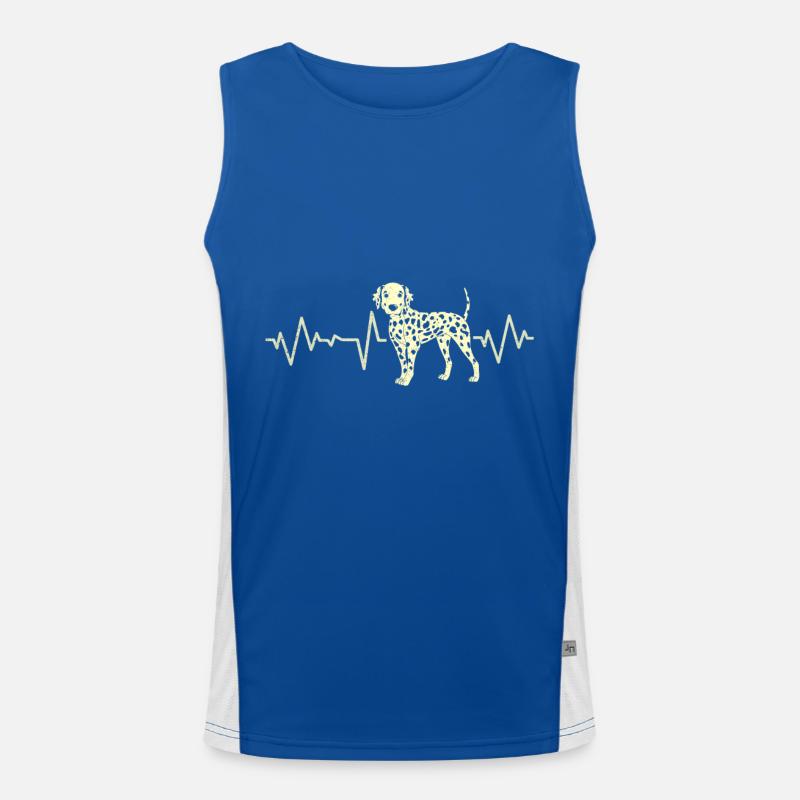 Dalmatiner Funktionelles Kontrast-Tank Top für Männer 