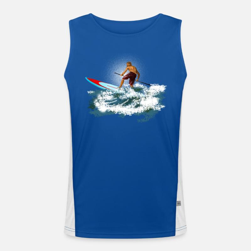 paddleboarder Men's Functional Contrast Tank Top 