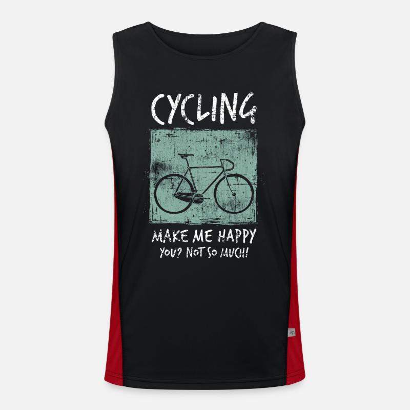 Vélo de course Débardeur respirant contrasté Homme 