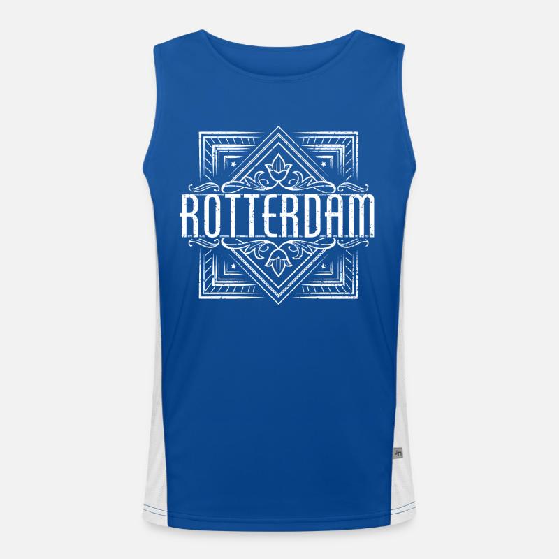 Conception de Rotterdam Débardeur respirant contrasté Homme 