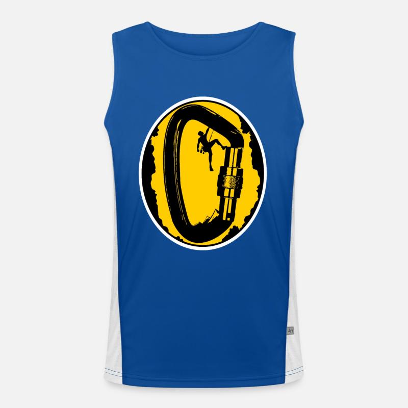 Climbing Climber Climbing Wall Mountain Rock Sport Men's Functional Contrast Tank Top 