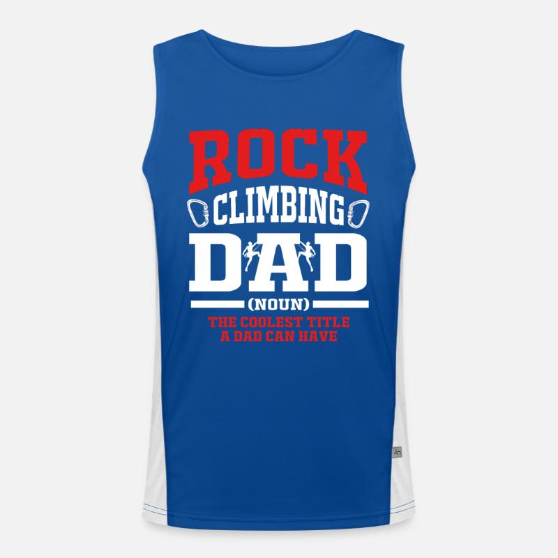 Climbing Climber Climbing Wall Mountain Rock Sport Men's Functional Contrast Tank Top 