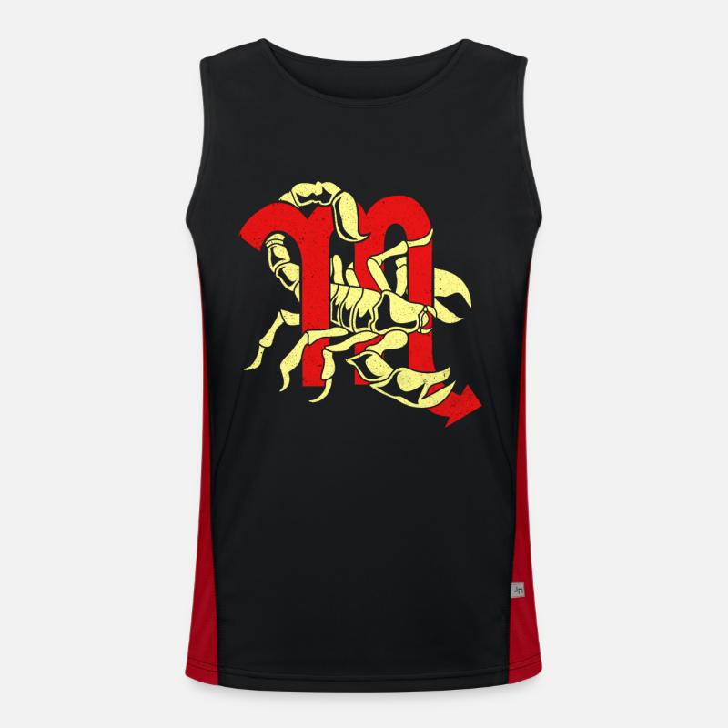 Skorpion Funktionelles Kontrast-Tank Top für Männer 