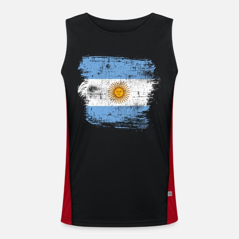 Argentina Men's Functional Contrast Tank Top 