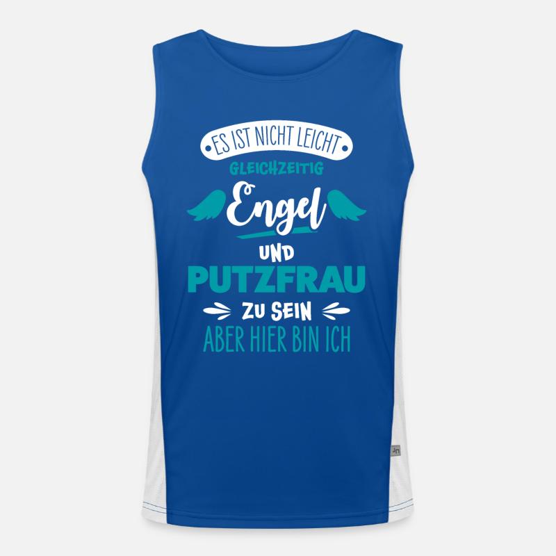 Putzfrau Funktionelles Kontrast-Tank Top für Männer 