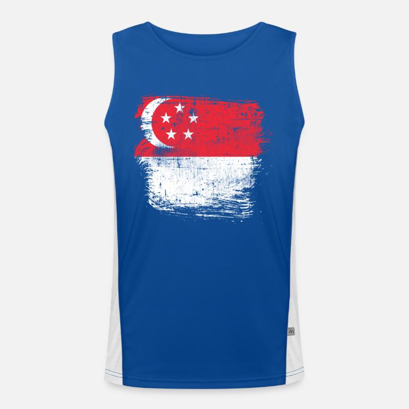 Singapur Funktionelles Kontrast-Tank Top für Männer 