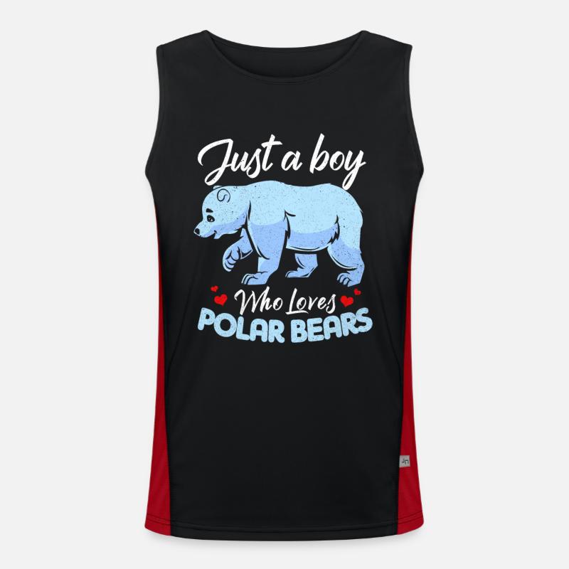 Eisbär Funktionelles Kontrast-Tank Top für Männer 