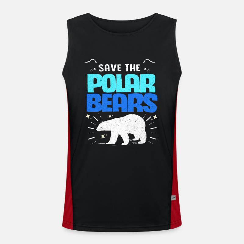 Eisbär Funktionelles Kontrast-Tank Top für Männer 