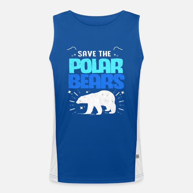 Polar bear Men's Functional Contrast Tank Top 