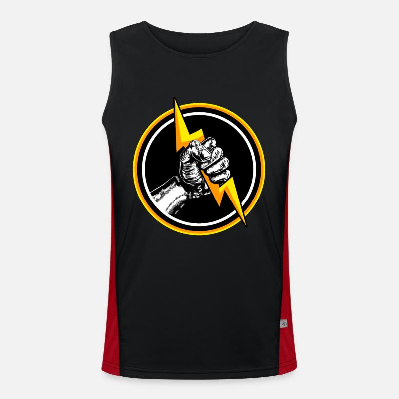 Electrician Electrical Engineering Electronics Volt Watt Men's Functional Contrast Tank Top 