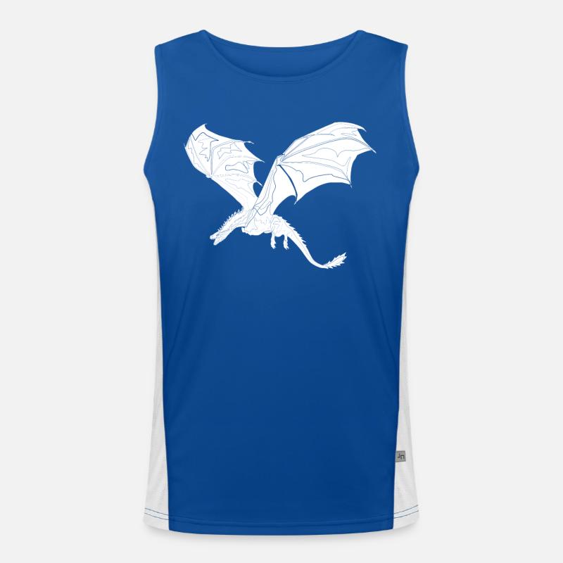 Drache Funktionelles Kontrast-Tank Top für Männer 