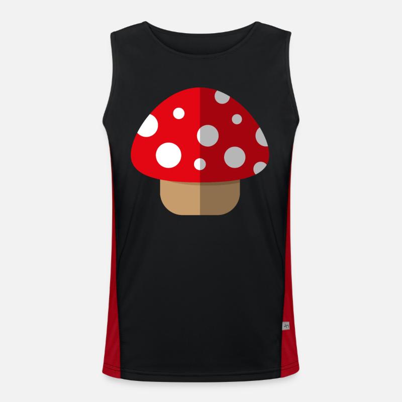 Fly agaric Men's Functional Contrast Tank Top 