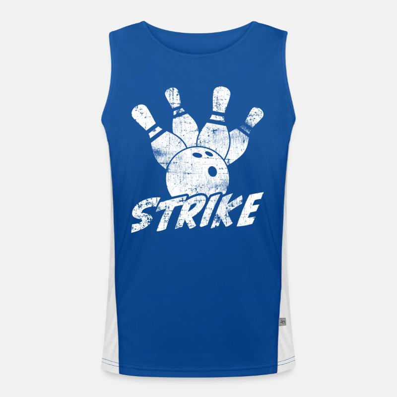 Bowling Funktionelles Kontrast-Tank Top für Männer 