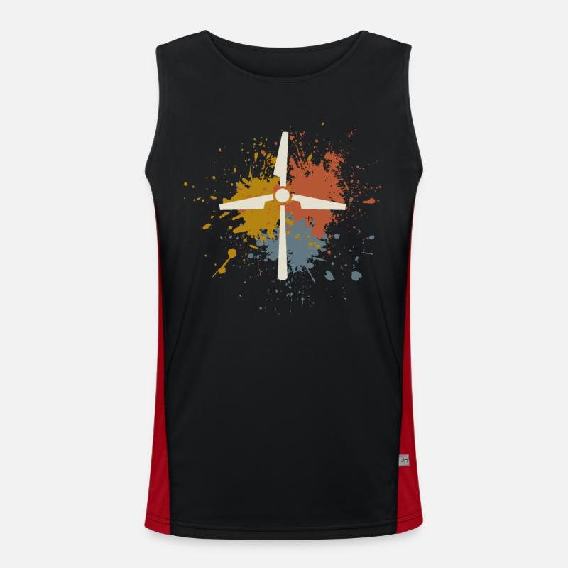 Wind power Men's Functional Contrast Tank Top 