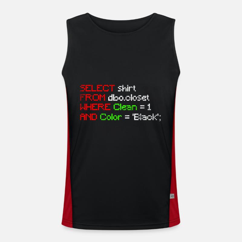 Programmierer Nerd Geek Computer Funktionelles Kontrast-Tank Top für Männer 