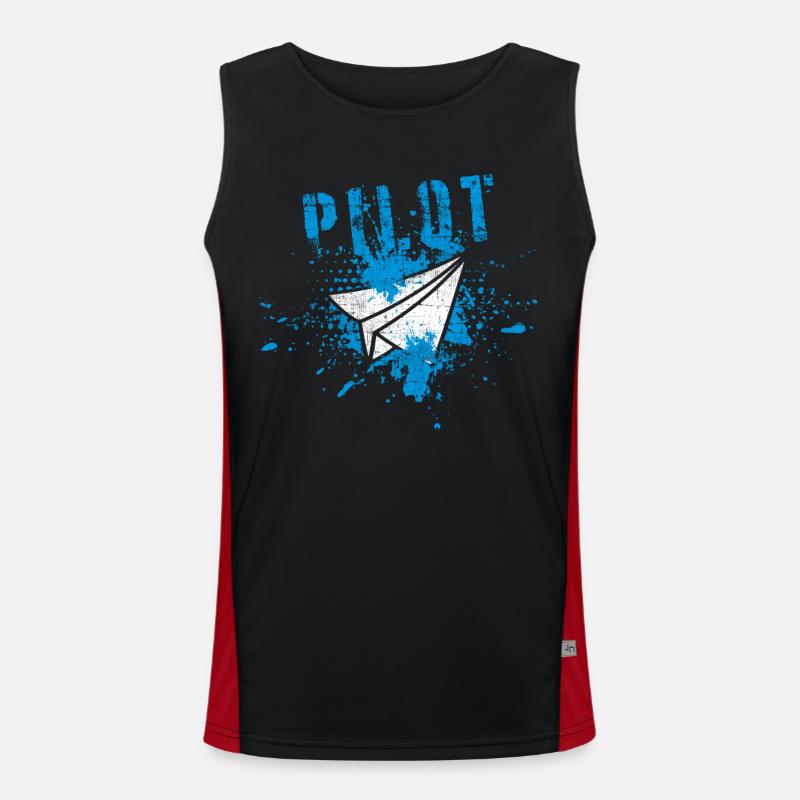 Pilot Men's Functional Contrast Tank Top 