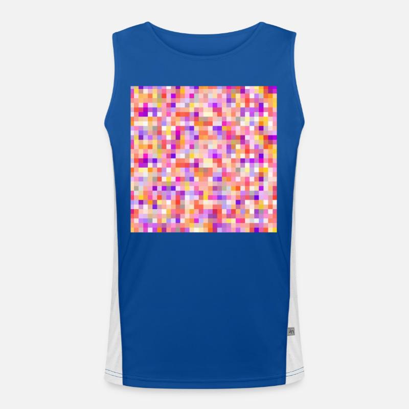 bunte Buttons farbige Buttons farbige Pins Funktionelles Kontrast-Tank Top für Männer 