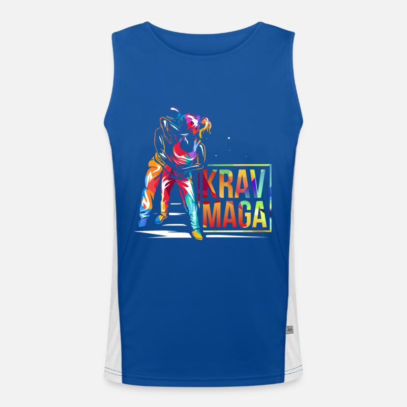 Krav Maga Cadeau Débardeur respirant contrasté Homme 