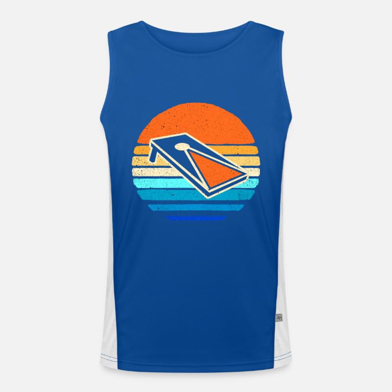 Cornhole Funktionelles Kontrast-Tank Top für Männer 