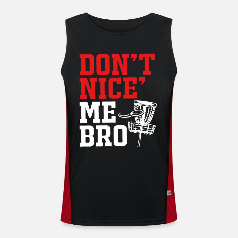 Frisbee Golf Disc golf throwing disc Ultimate Frolf Men's Functional Contrast Tank Top 