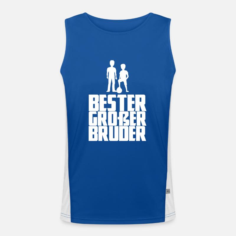 Bester großer Bruder Funktionelles Kontrast-Tank Top für Männer 