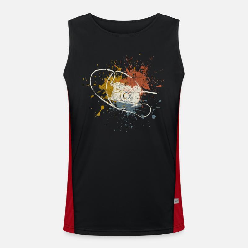 Caméra rétro Débardeur respirant contrasté Homme 