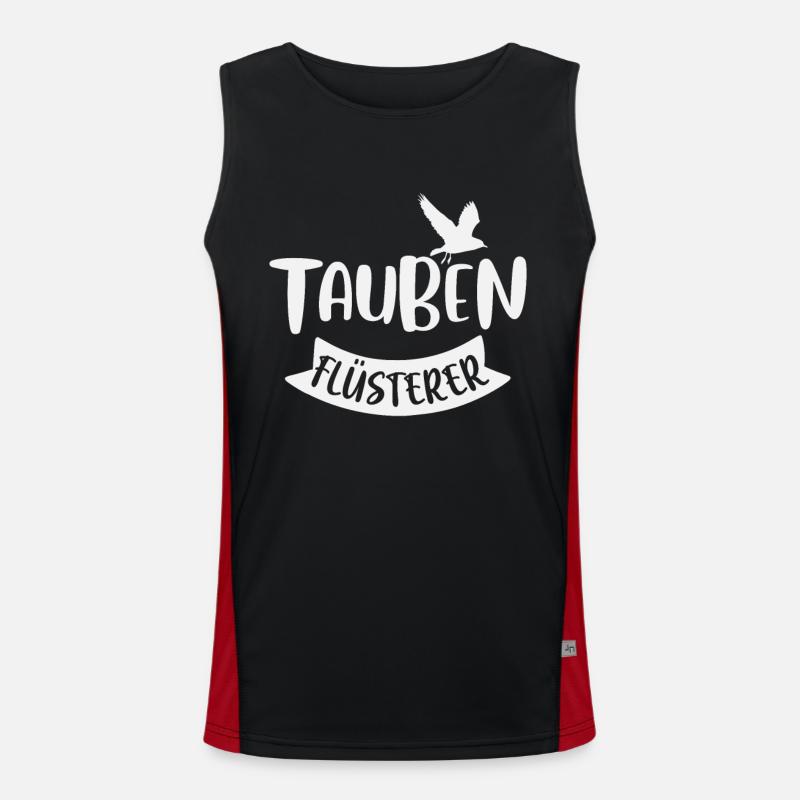 Tauben Funktionelles Kontrast-Tank Top für Männer 