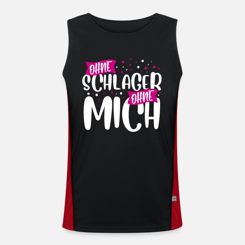 Schlager Funktionelles Kontrast-Tank Top für Männer 