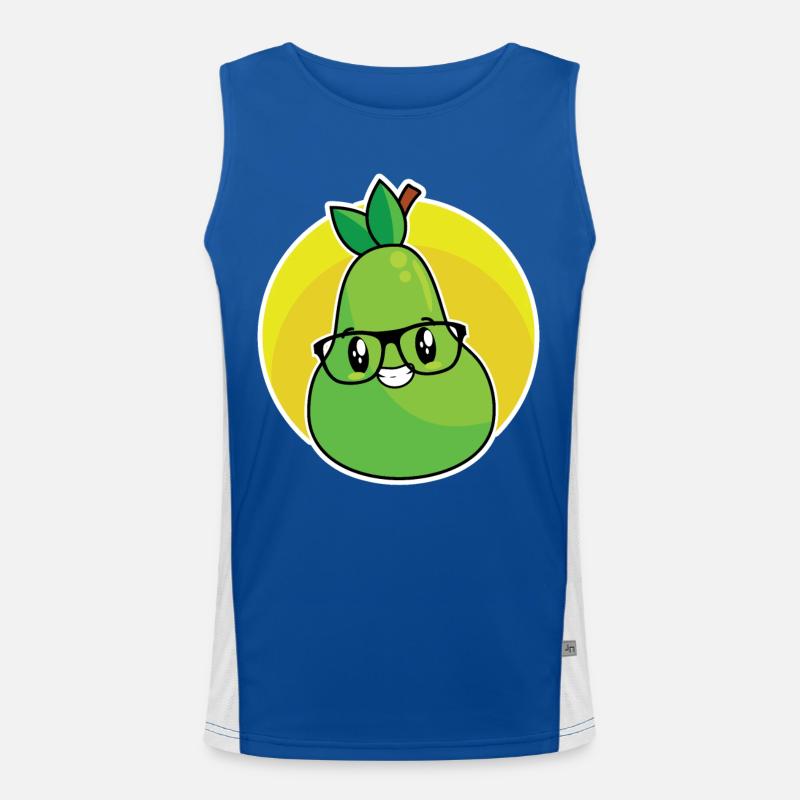 Birne Funktionelles Kontrast-Tank Top für Männer 