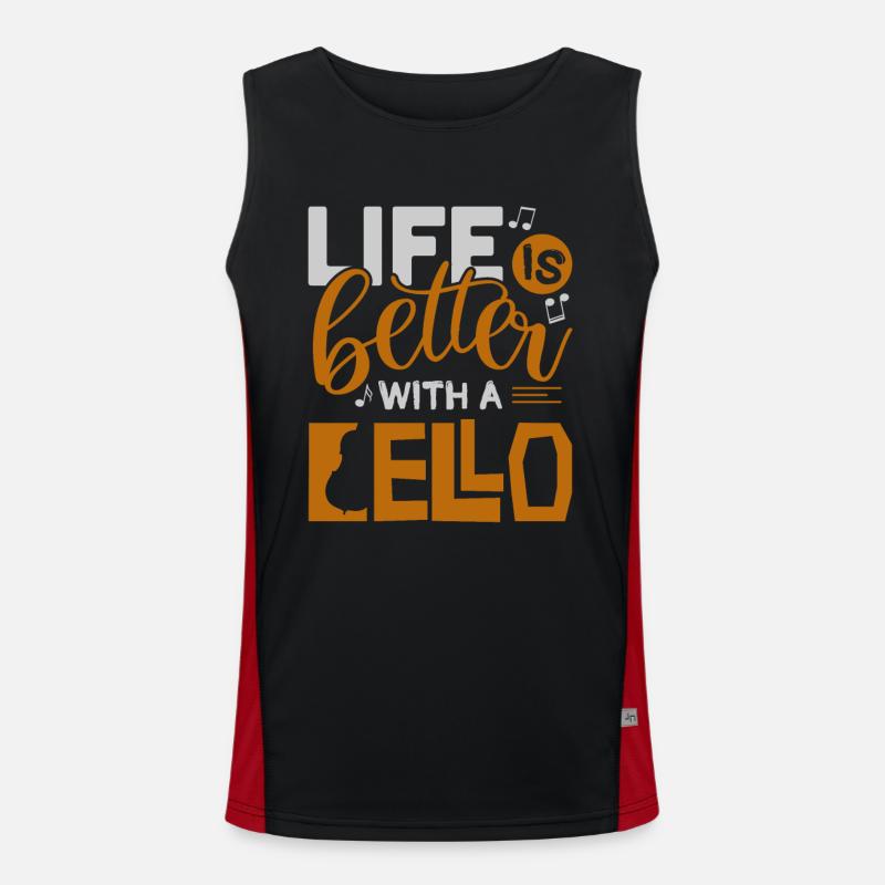 Violoncelle Débardeur respirant contrasté Homme 