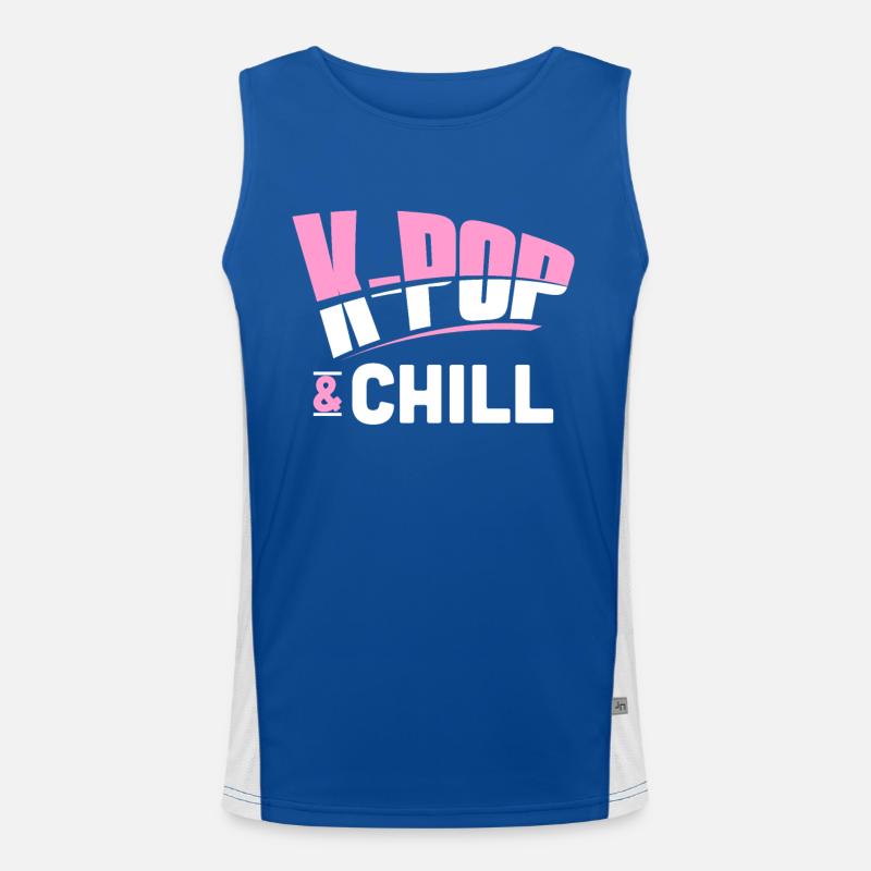 K-Pop Men's Functional Contrast Tank Top 