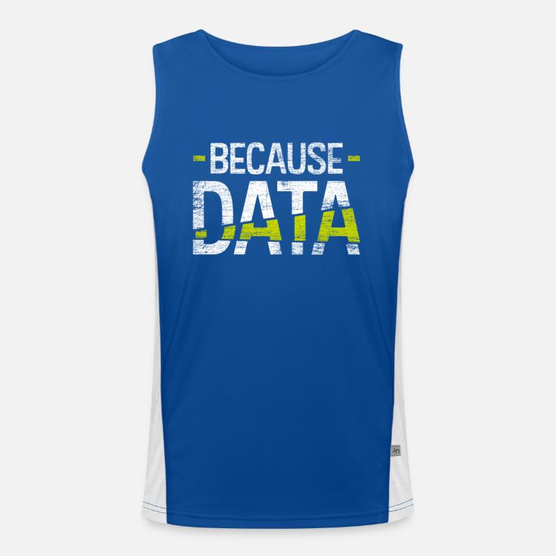IT data Men's Functional Contrast Tank Top 