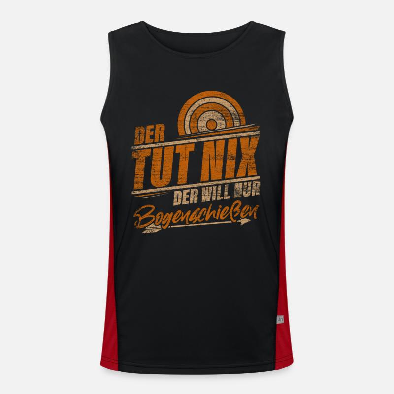Bogenschießen Funktionelles Kontrast-Tank Top für Männer 
