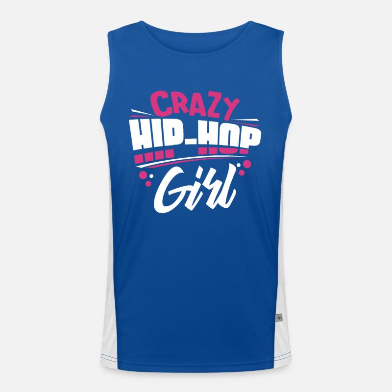 Hip Hop Mädchen Funktionelles Kontrast-Tank Top für Männer 