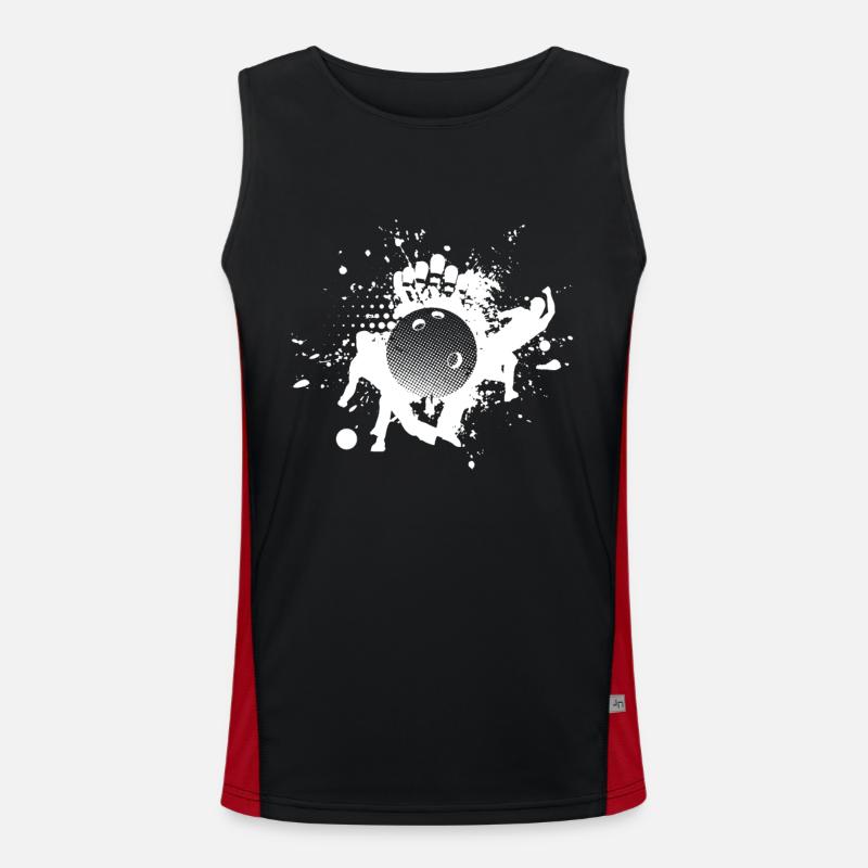 bowling Men's Functional Contrast Tank Top 