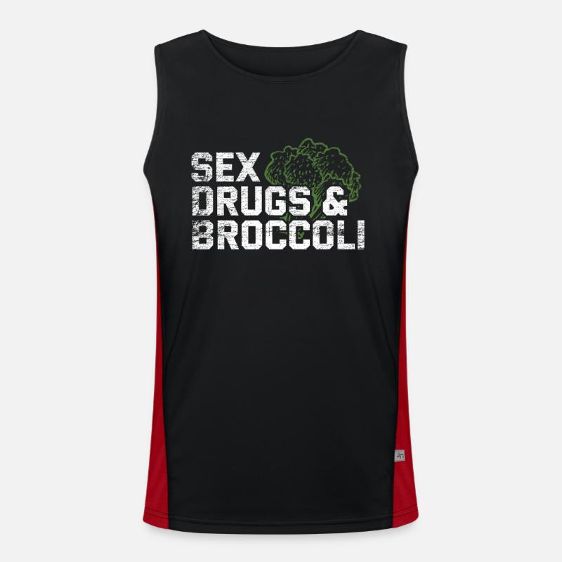 broccoli Men's Functional Contrast Tank Top 