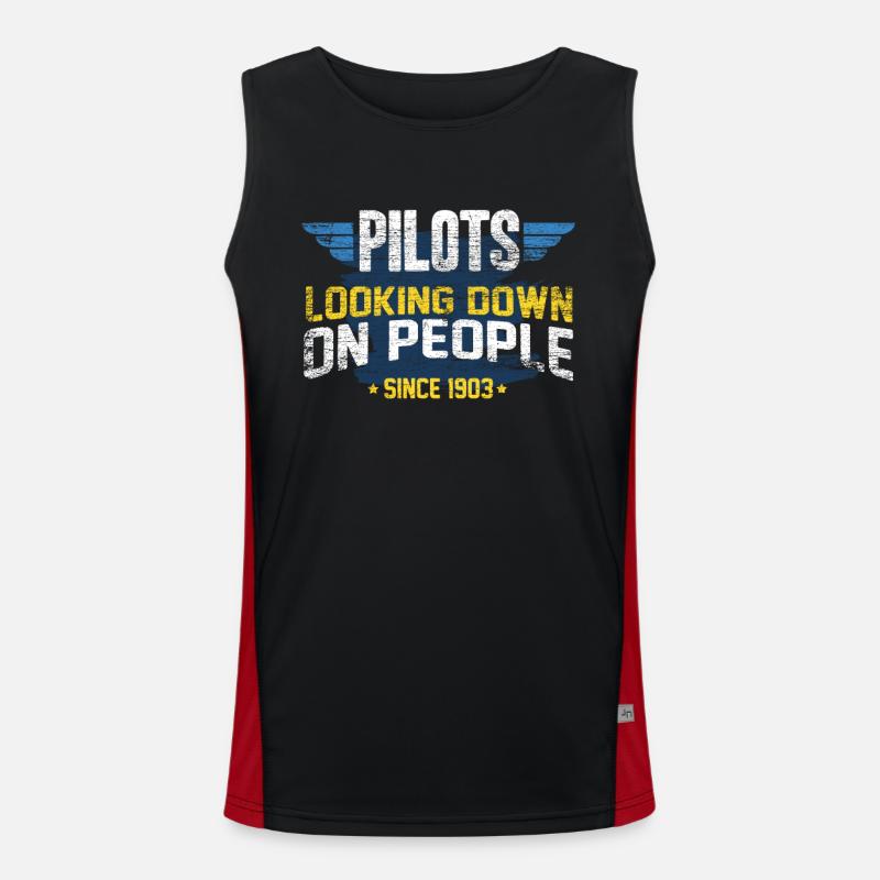 pilot Men's Functional Contrast Tank Top 
