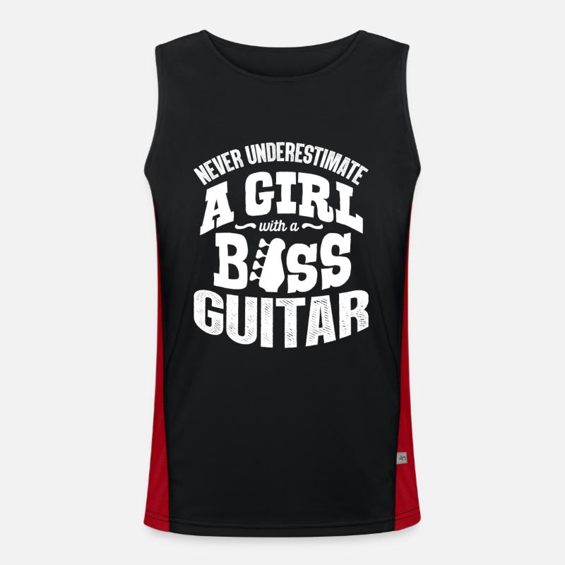 Guitare basse Débardeur respirant contrasté Homme 