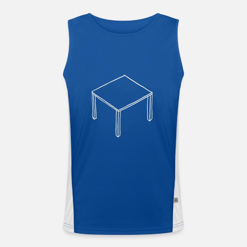 Table blanc Débardeur respirant contrasté Homme 