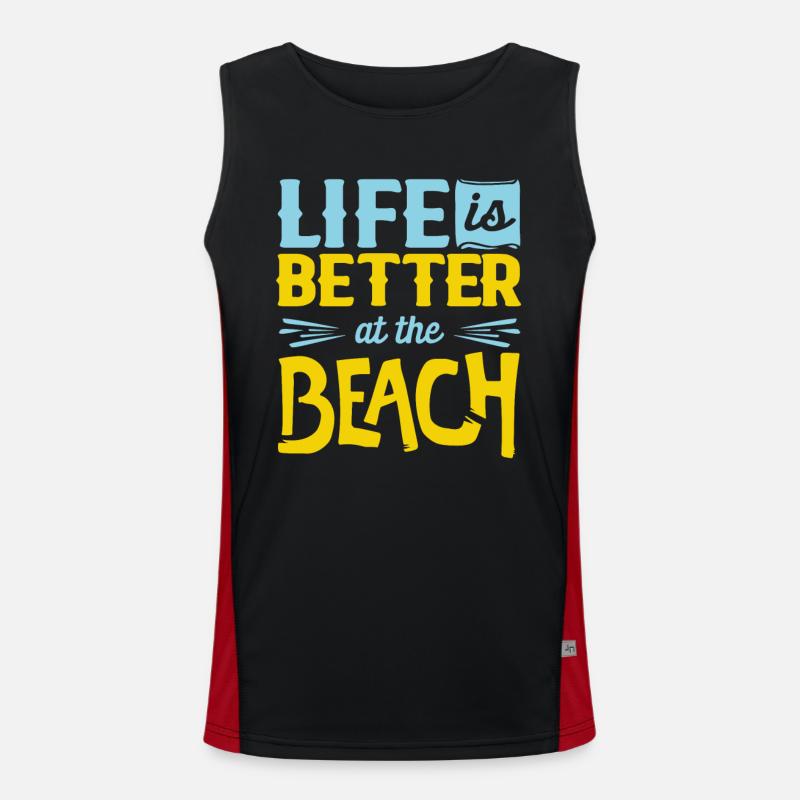 Beach Men's Functional Contrast Tank Top 