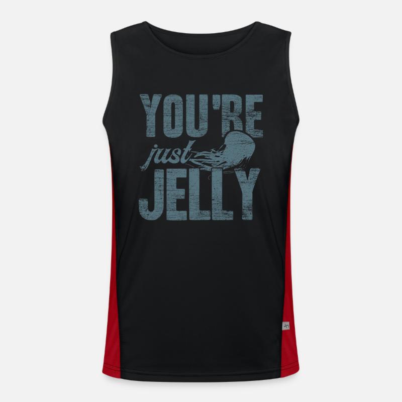Jealous jellyfish Men's Functional Contrast Tank Top 