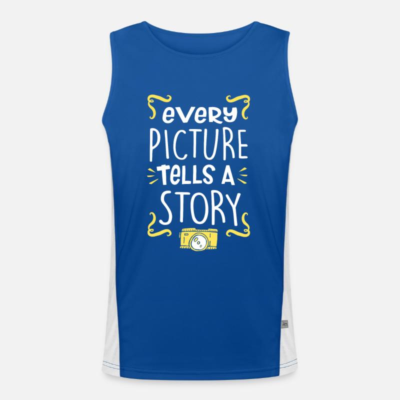 camera Men's Functional Contrast Tank Top 