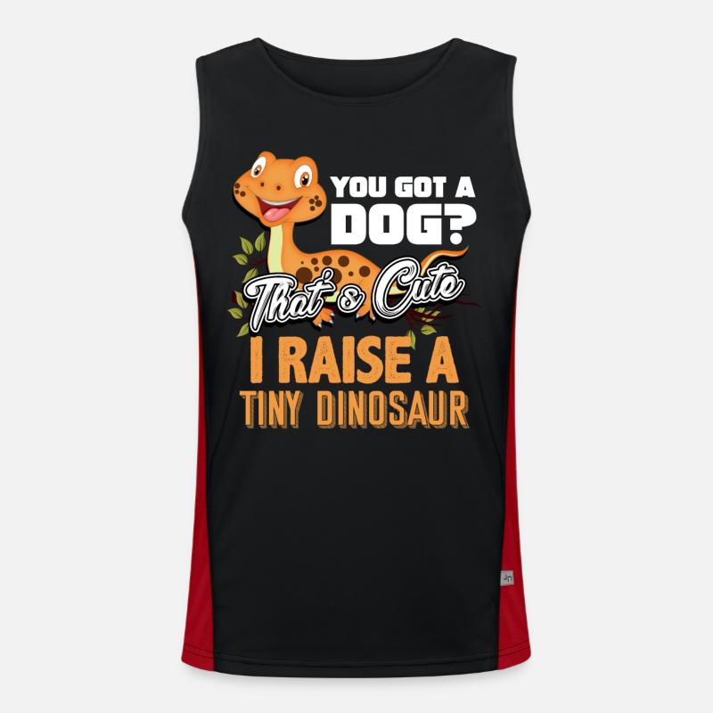 Gecko Eidechse Funktionelles Kontrast-Tank Top für Männer 